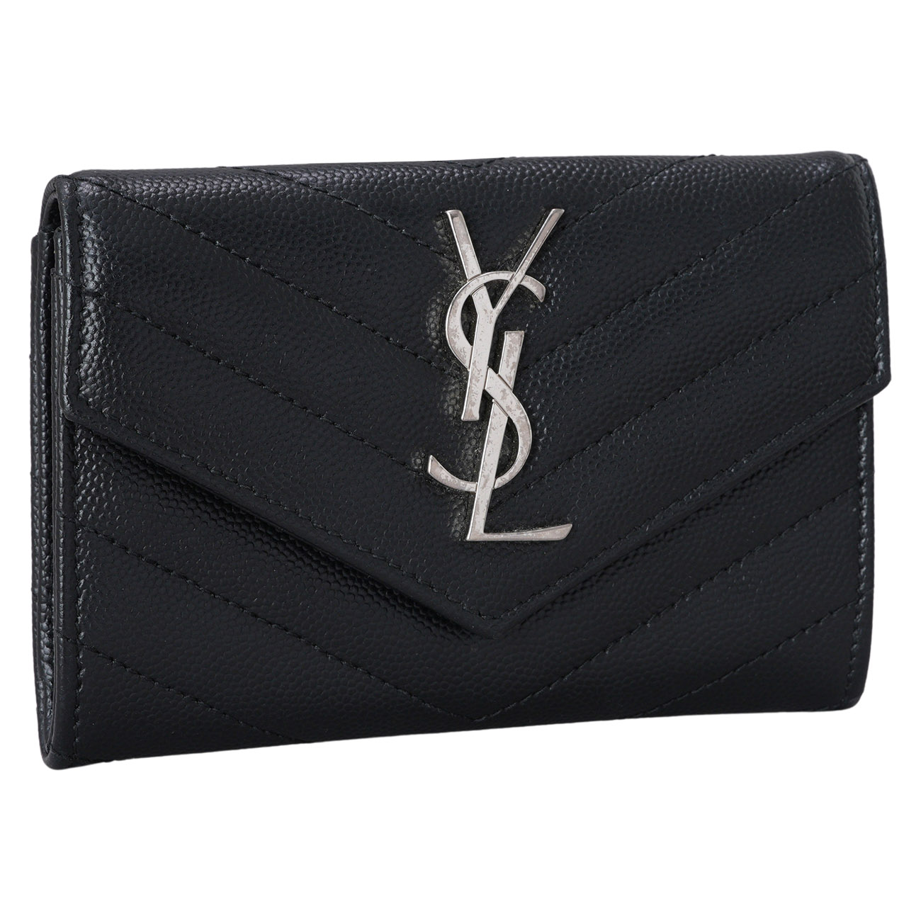 YVES SAINT LAURENT(USED)생로랑 414404 마틀라세 엔벨로프 카드지갑
